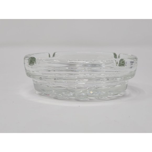 Libby Nob Hill Round Decorative Glass Ashtray - Picture 4 of 8